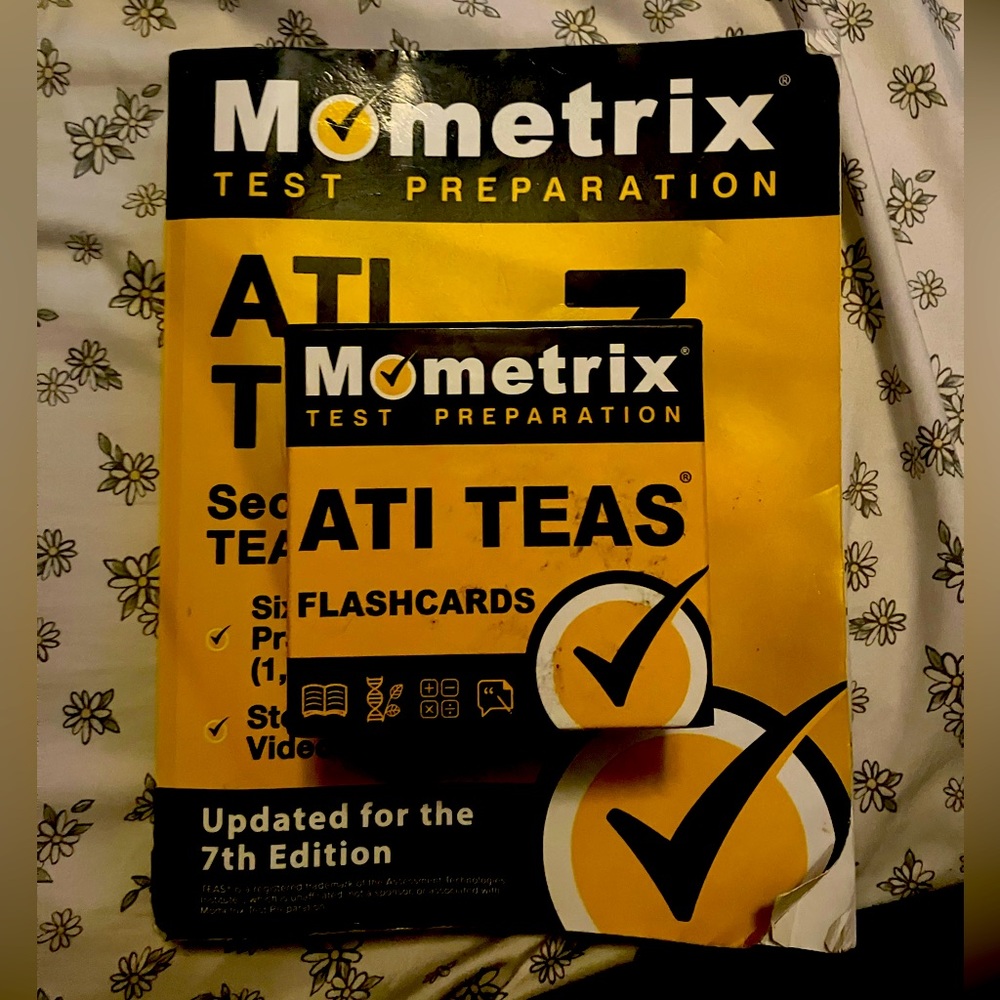 I passed my TEAS test and have no need for the ATI TEAS book, and flash cards.